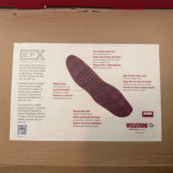 Wolverine Cabor 6" Waterproof Composite Toe Boots | Dark Coffee | Men’s 9 EW - Picture 9 of 11